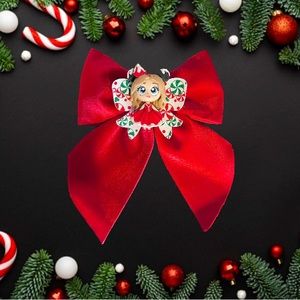 Christmas girl bows